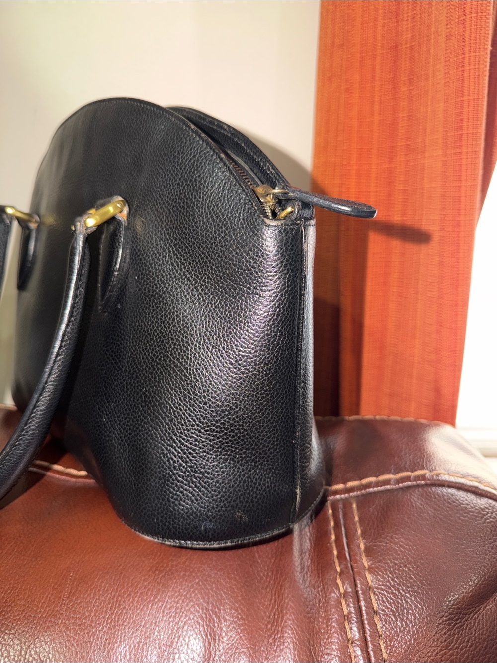 ‼️Vintage Coach Black Leather Satchel - Picture 9 of 12
